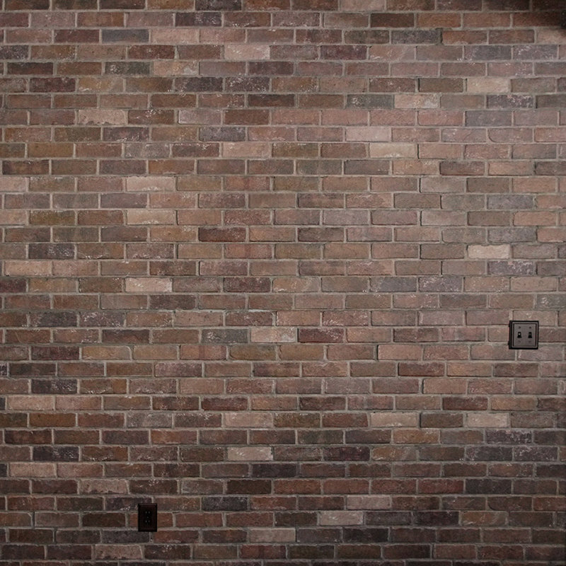 Ninth & Vine Brick 5.75" x 45" Peel and Stick Engineered Wood Wall